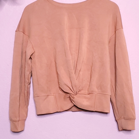 Magaschoni Long Sleeve Scuba Twisted Front Top - Picture 3 of 10